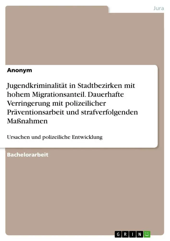 Cover: 9783346184955 | Jugendkriminalität in Stadtbezirken mit hohem Migrationsanteil....