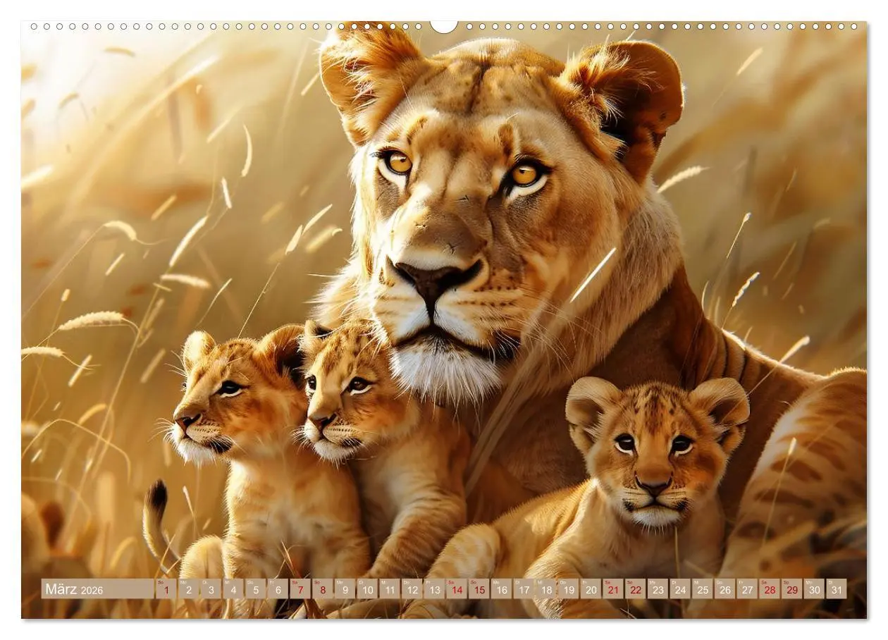 Bild: 9783457444955 | Tierkinder des Südens (Wandkalender 2026 DIN A2 quer), CALVENDO...