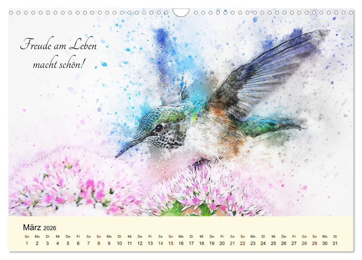 Bild: 9783457754955 | Aquarelle und Lebensweisheiten (Wandkalender 2026 DIN A3 quer),...