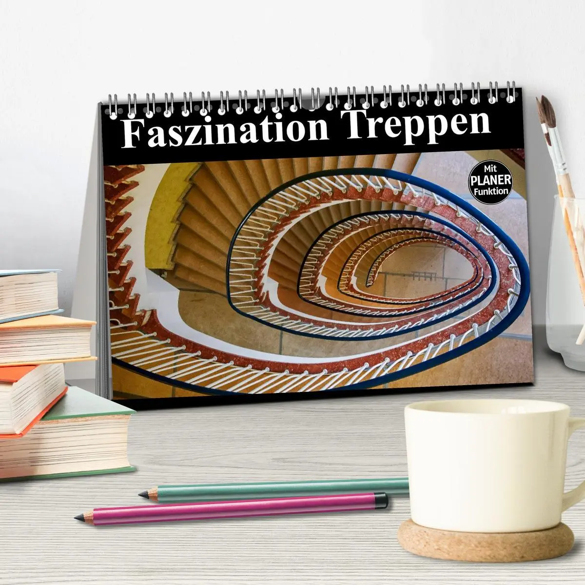 Bild: 9783457994955 | Faszination Treppen (Tischkalender 2026 DIN A5 quer), CALVENDO...