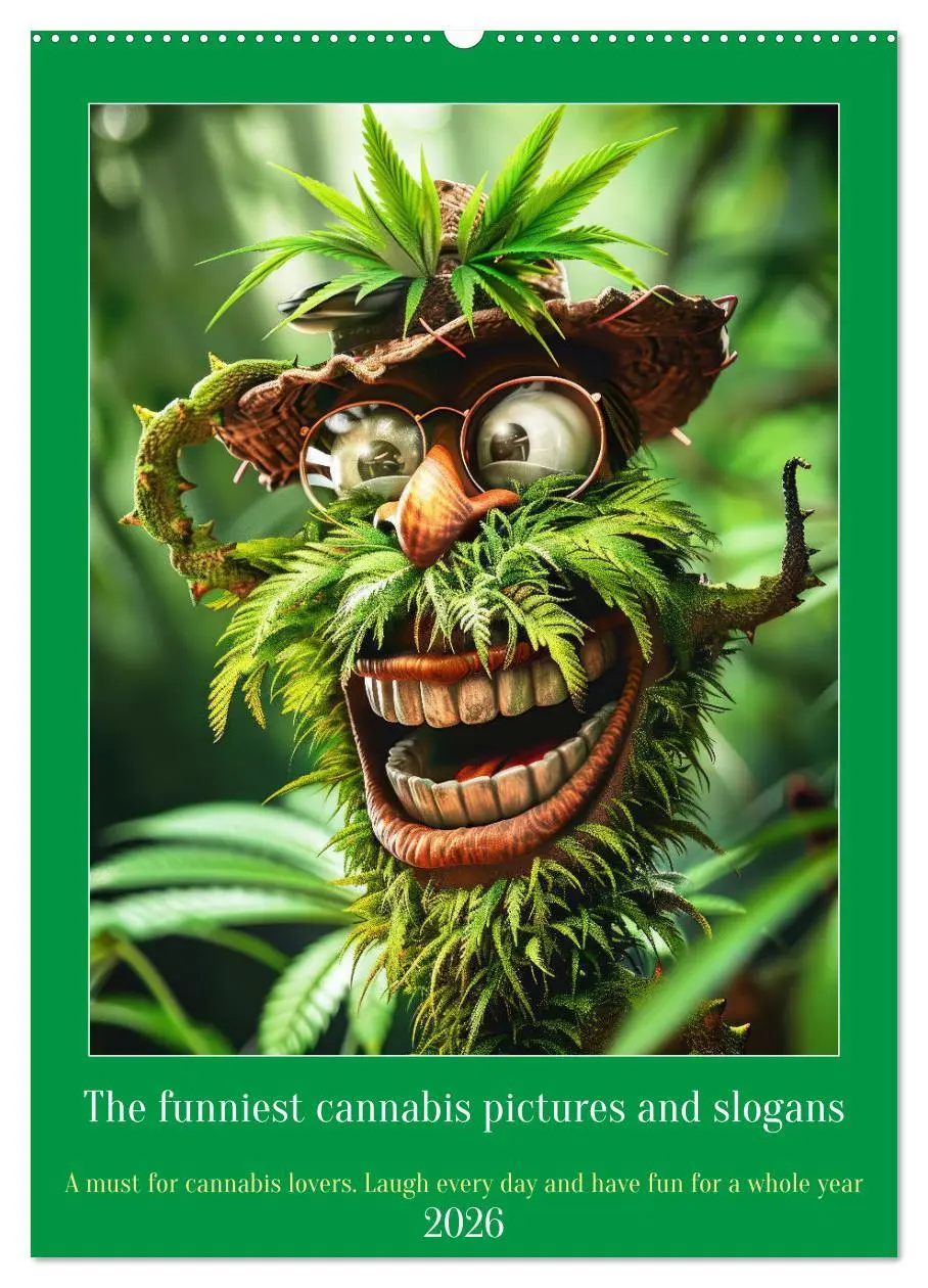Cover: 9783516534955 | The funniest cannabis pictures and slogans (Wall Calendar 2026 DIN...