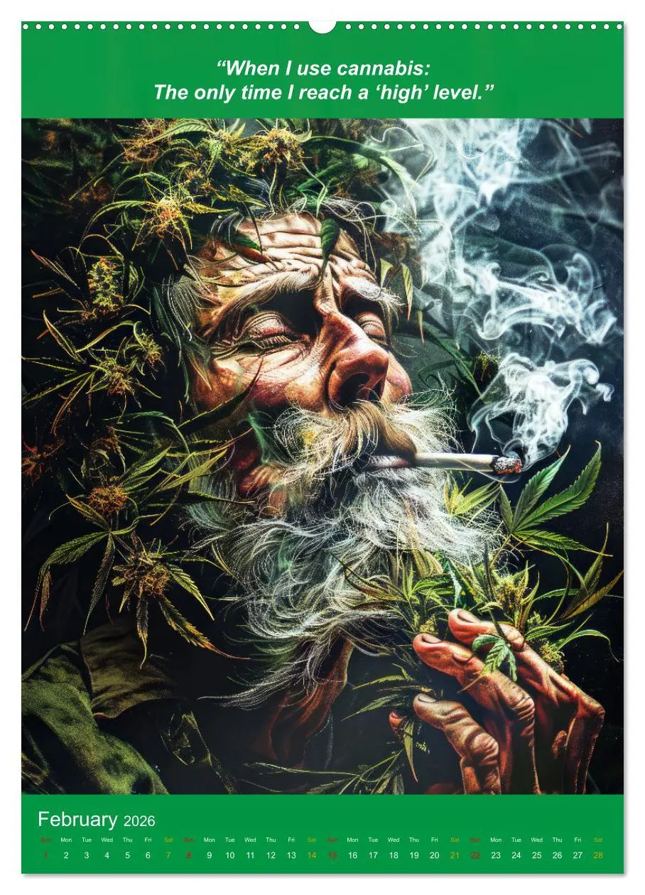 Bild: 9783516534955 | The funniest cannabis pictures and slogans (Wall Calendar 2026 DIN...
