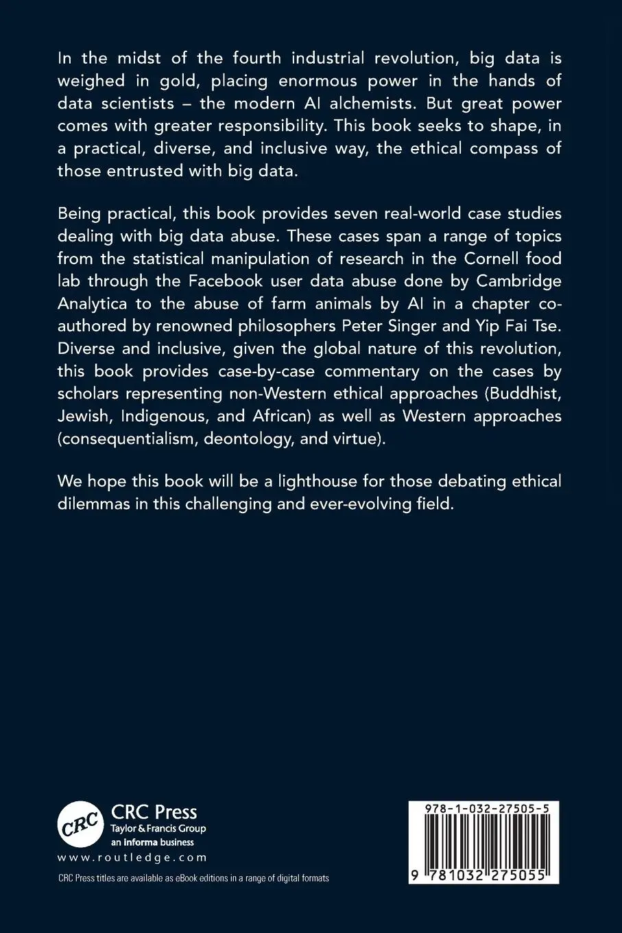 Rückseite: 9781032275055 | Real World AI Ethics for Data Scientists | Practical Case Studies