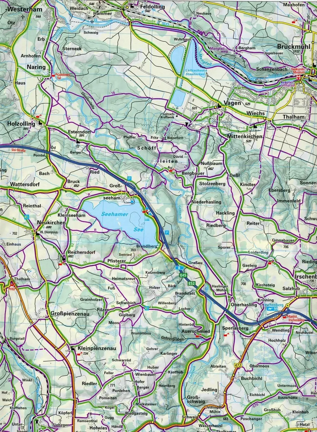 Bild: 9783259025055 | KuF Deutschland Outdoorkarte 05. Tegernsee - Schliersee 1 : 35 000