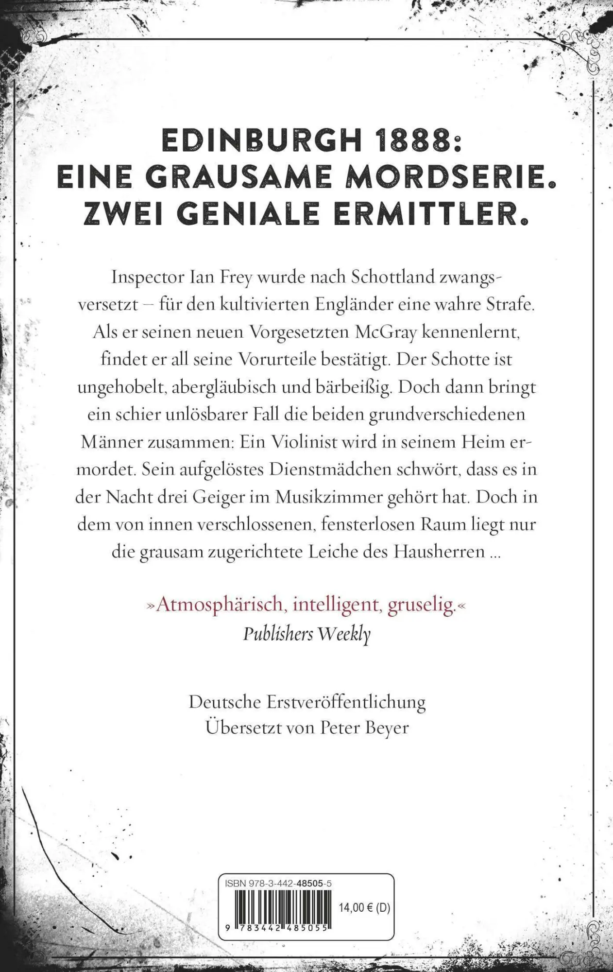 Bild: 9783442485055 | Die Schatten von Edinburgh | Ein Fall für Frey und McGray 1 | Muriel