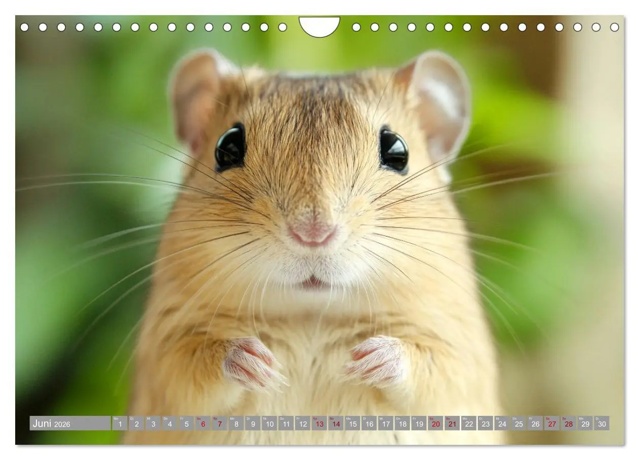 Bild: 9783516595055 | Maus im Haus - der Gerbil Kalender (Wandkalender 2026 DIN A4 quer),...