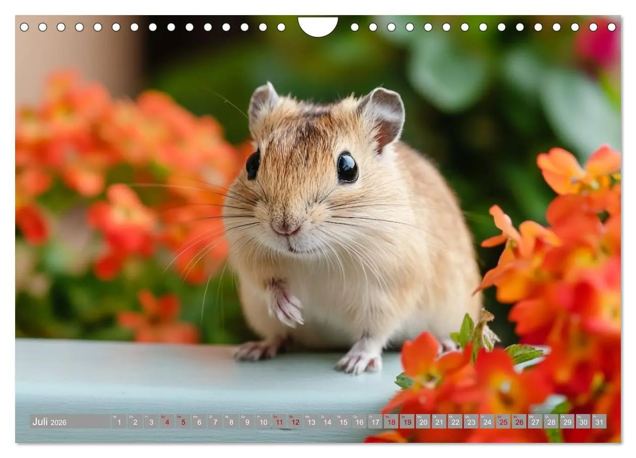 Bild: 9783516595055 | Maus im Haus - der Gerbil Kalender (Wandkalender 2026 DIN A4 quer),...