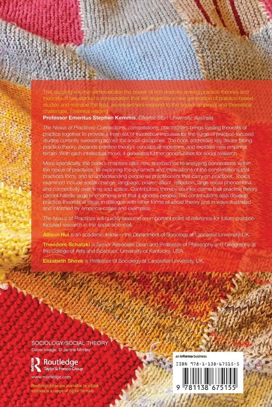 Rückseite: 9781138675155 | The Nexus of Practices | Connections, constellations, practitioners