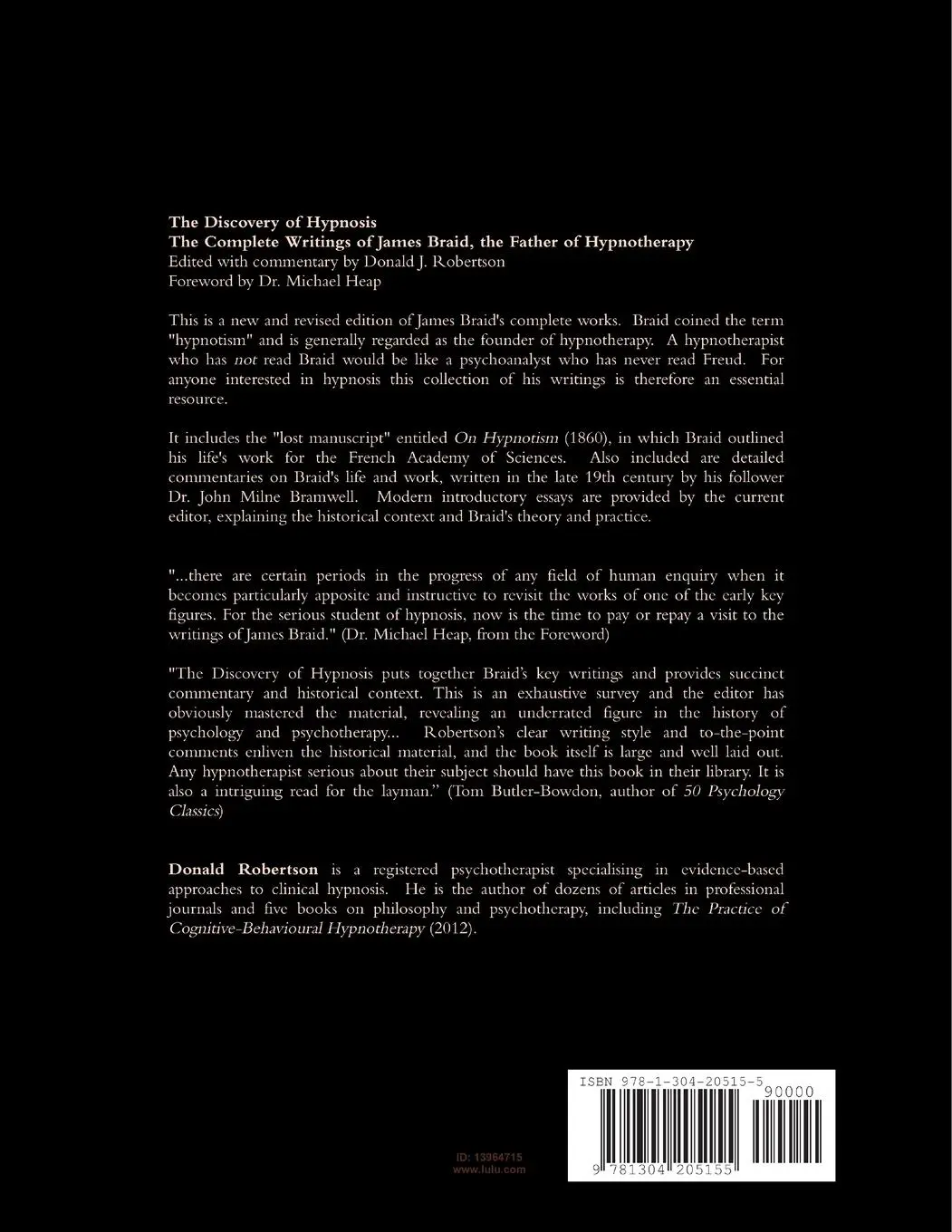 Rückseite: 9781304205155 | The Complete Writings of James Braid | James Braid | Taschenbuch