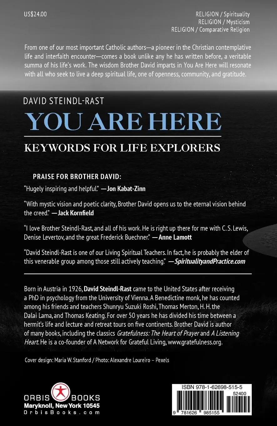 Rückseite: 9781626985155 | You Are Here | Keywords for Life Explorers | David Steindl-Rast | Buch