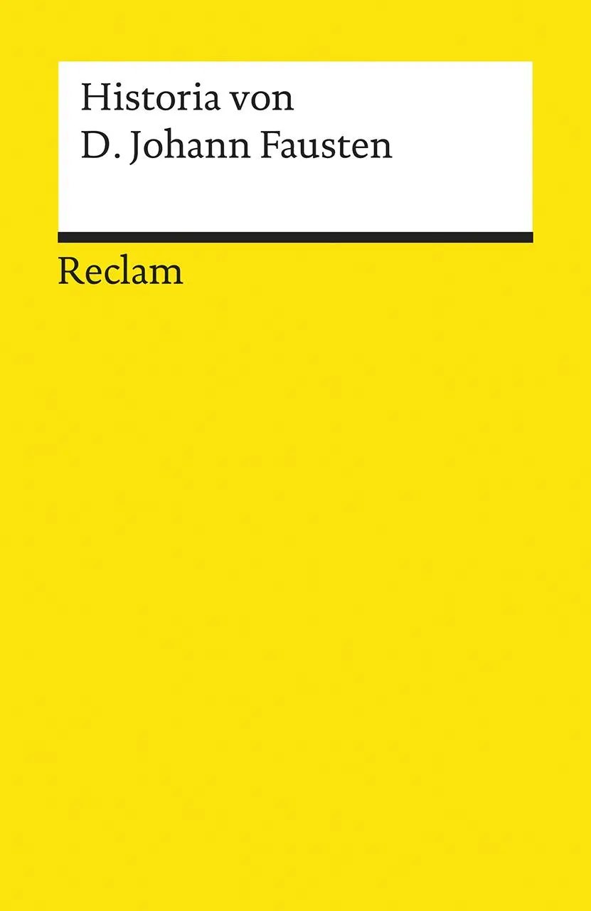 Cover: 9783150015155 | Historia von D. Johann Fausten | Klassiker der deutschen Literatur