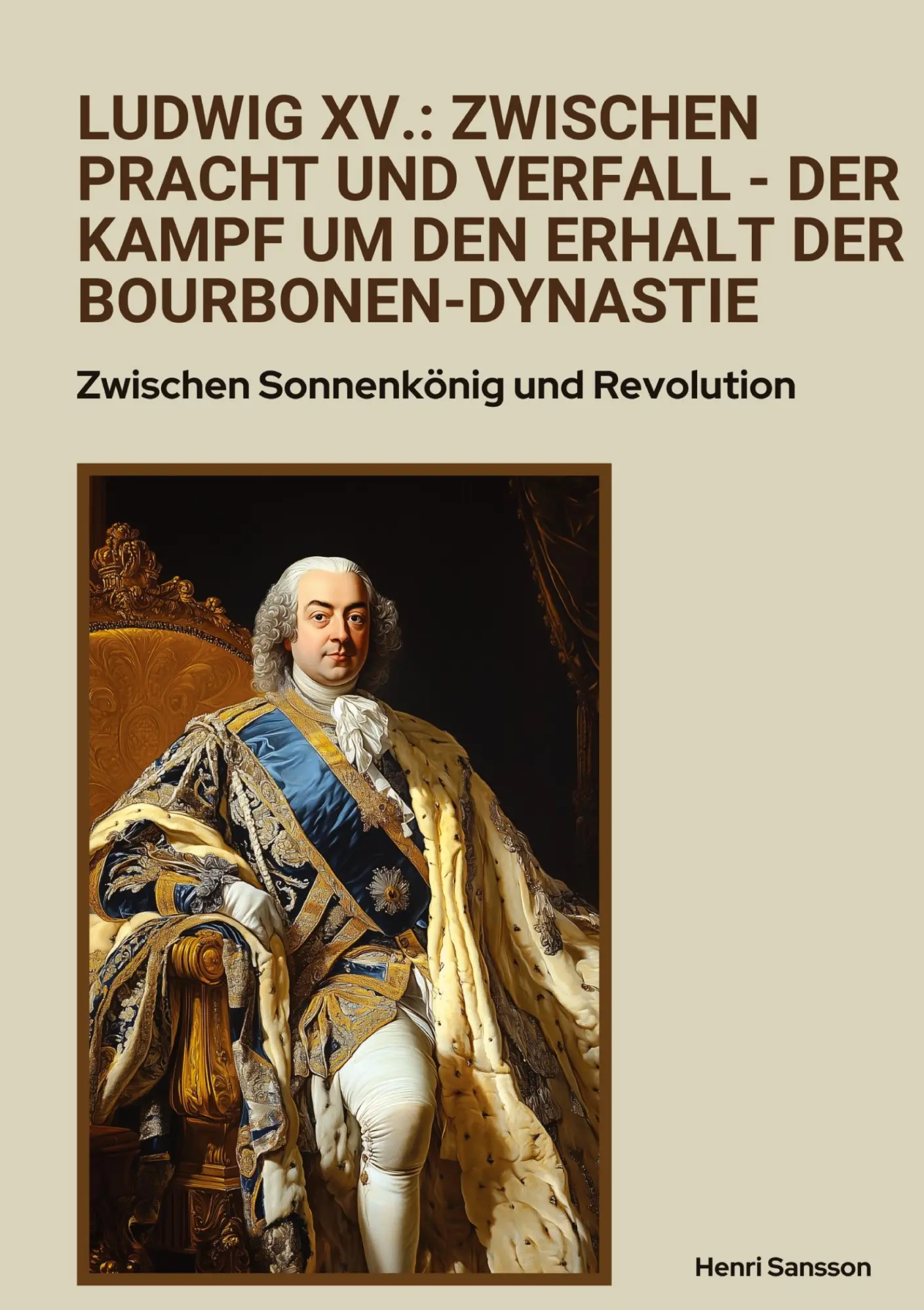 Cover: 9783384375155 | Ludwig XV.: Zwischen Pracht und Verfall - Der Kampf um den Erhalt...