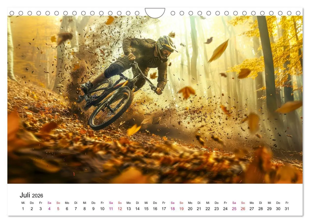 Bild: 9783457325155 | Mountainbike Erlebnisse (Wandkalender 2026 DIN A4 quer), CALVENDO...