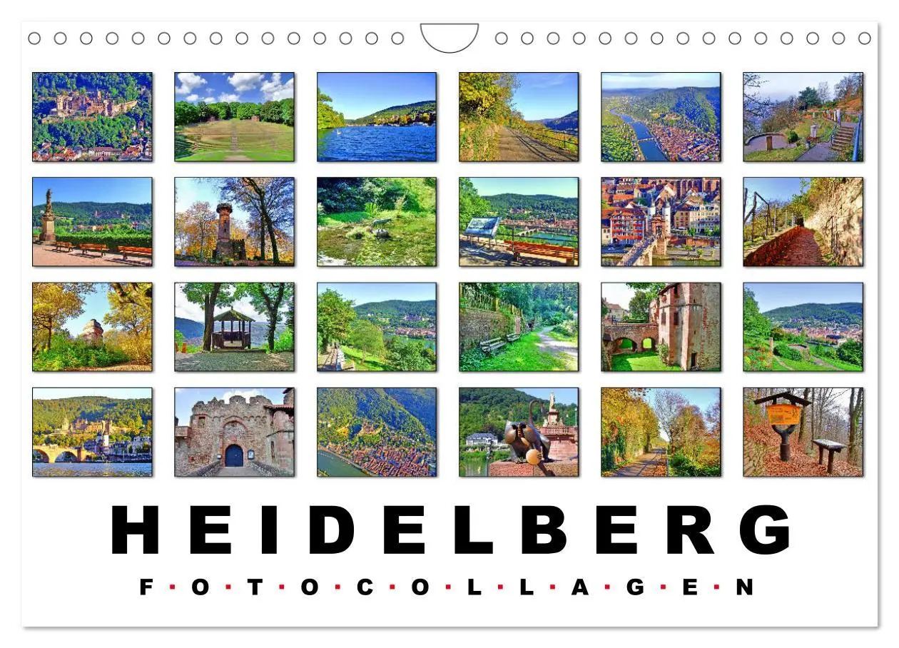 Cover: 9783457875155 | Heidelberg Fotocollagen (Wandkalender 2026 DIN A4 quer), CALVENDO...