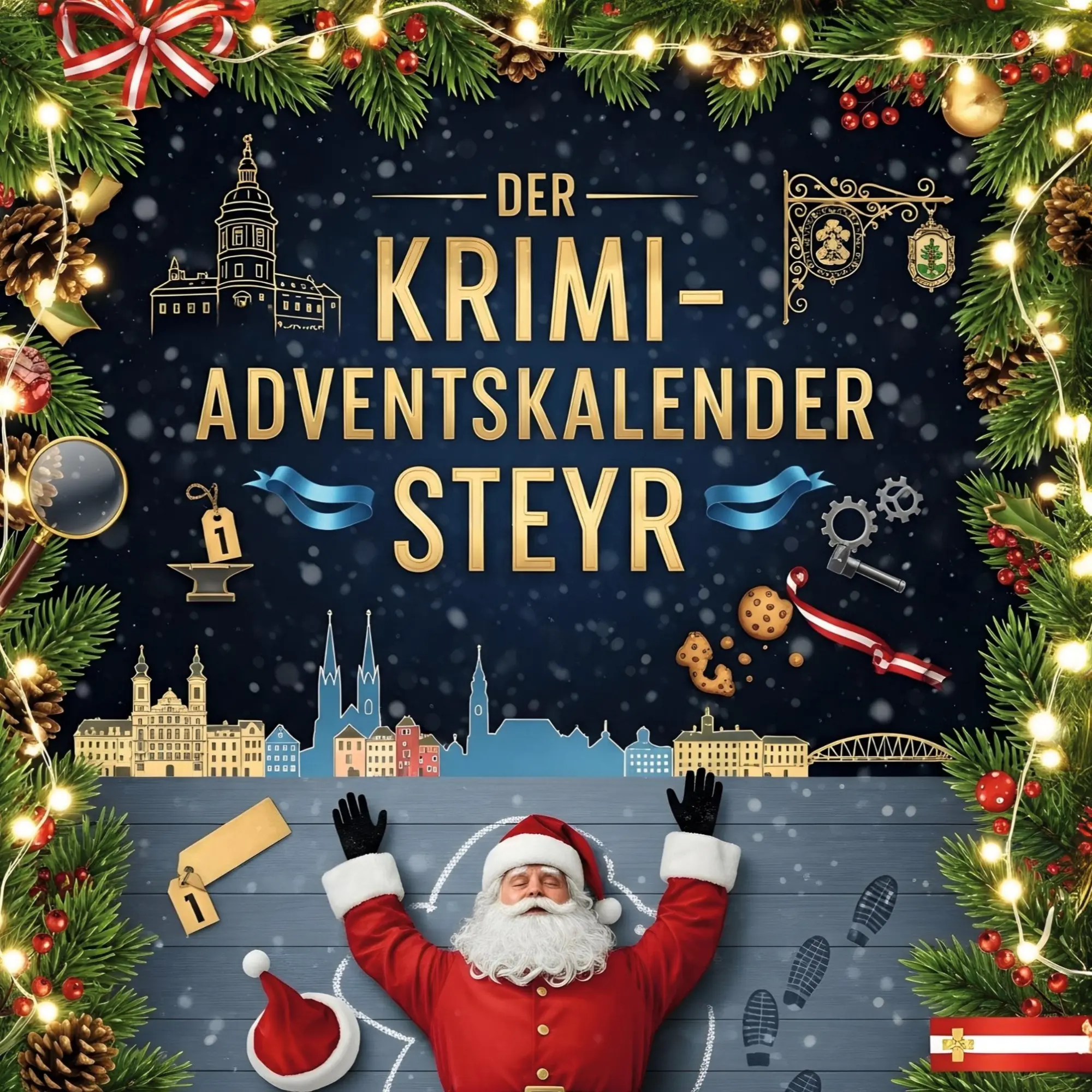 Cover: 9783695305155 | Der Krimi-Adventskalender Steyr | Mordsverdächtig in 24 Akten | Münch