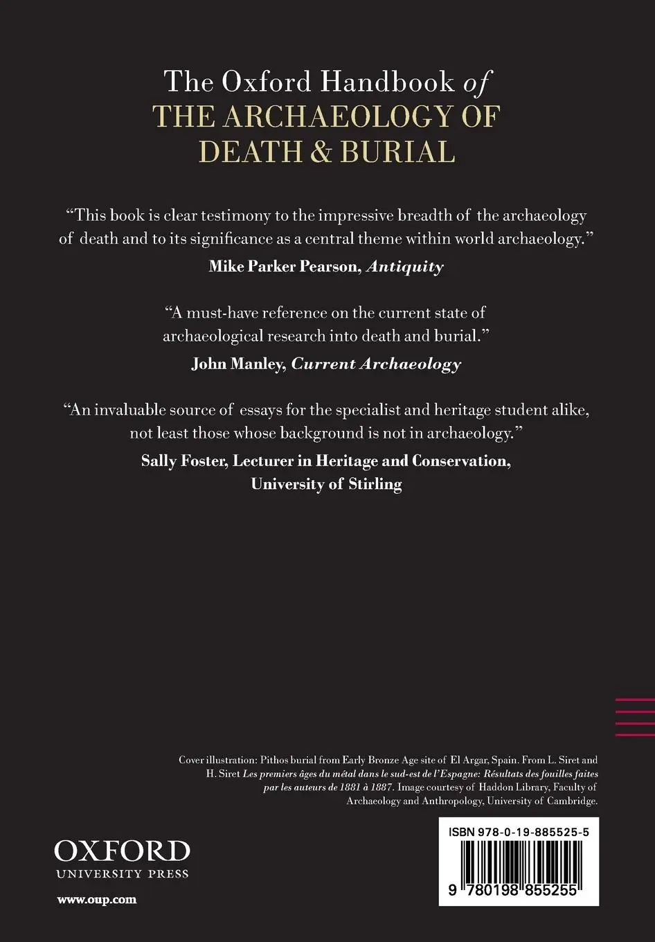 Rückseite: 9780198855255 | The Oxford Handbook of the Archaeology of Death &amp; Burial | Taschenbuch