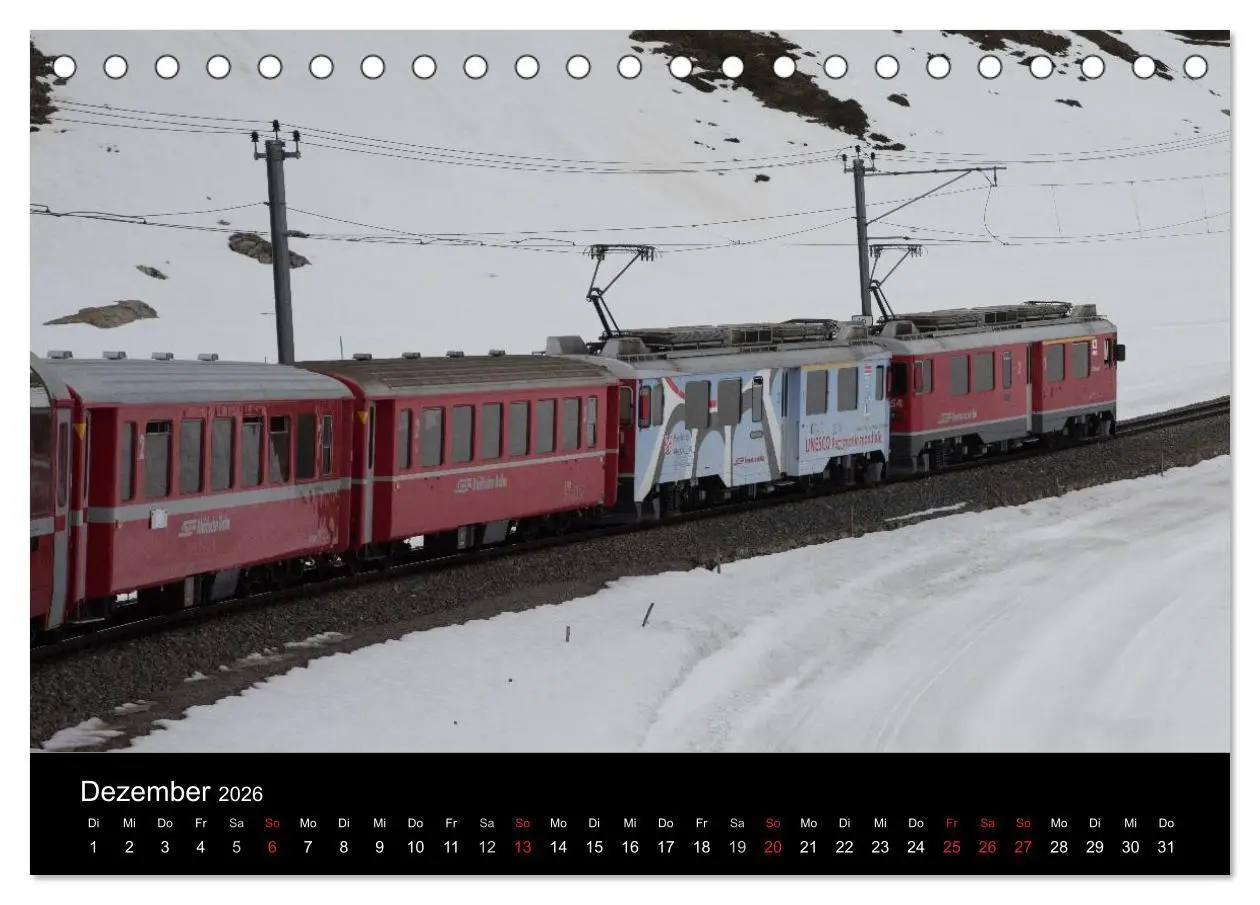 Bild: 9783516025255 | Schweizer Eisenbahn (Tischkalender 2026 DIN A5 quer), CALVENDO...