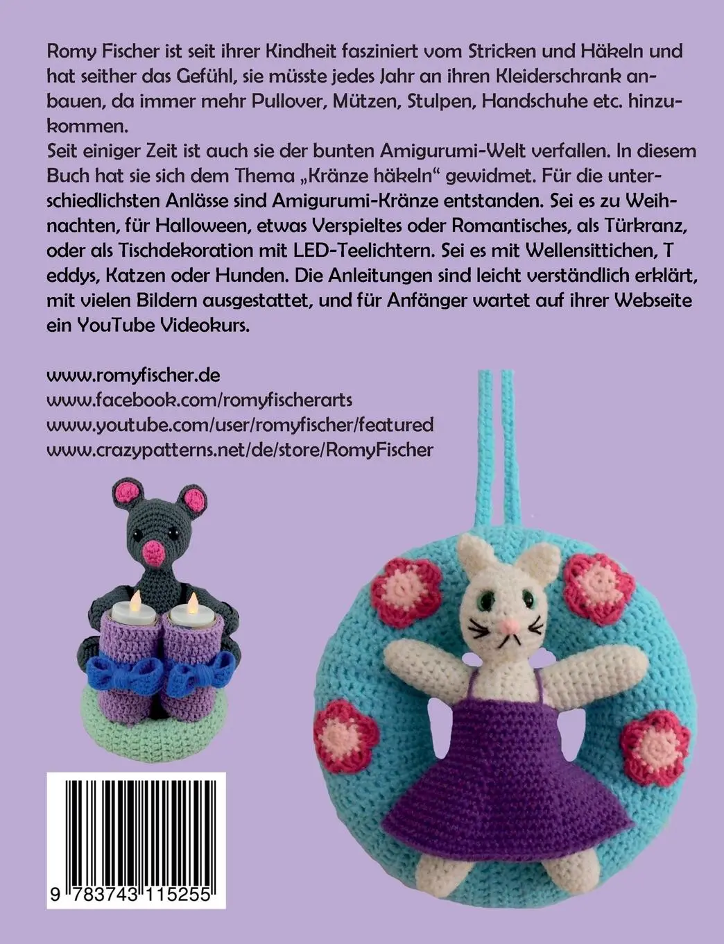 Rückseite: 9783743115255 | Amigurumi Factory | Band 3: Kränze häkeln | Romy Fischer | Taschenbuch