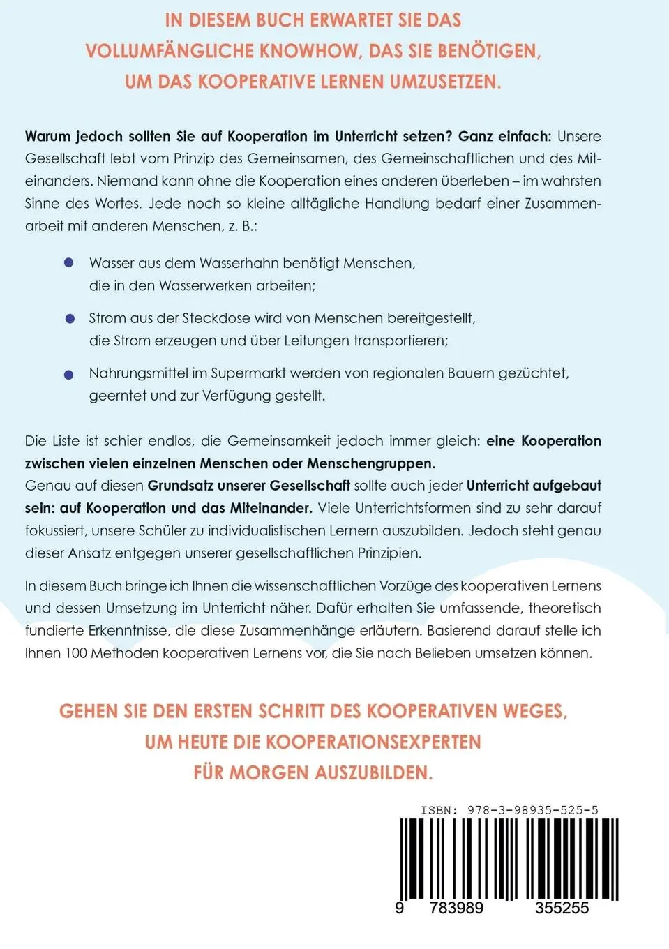Rückseite: 9783989355255 | Kooperatives Lernen - Theorie und Praxis | Robert Gerbheim | Buch