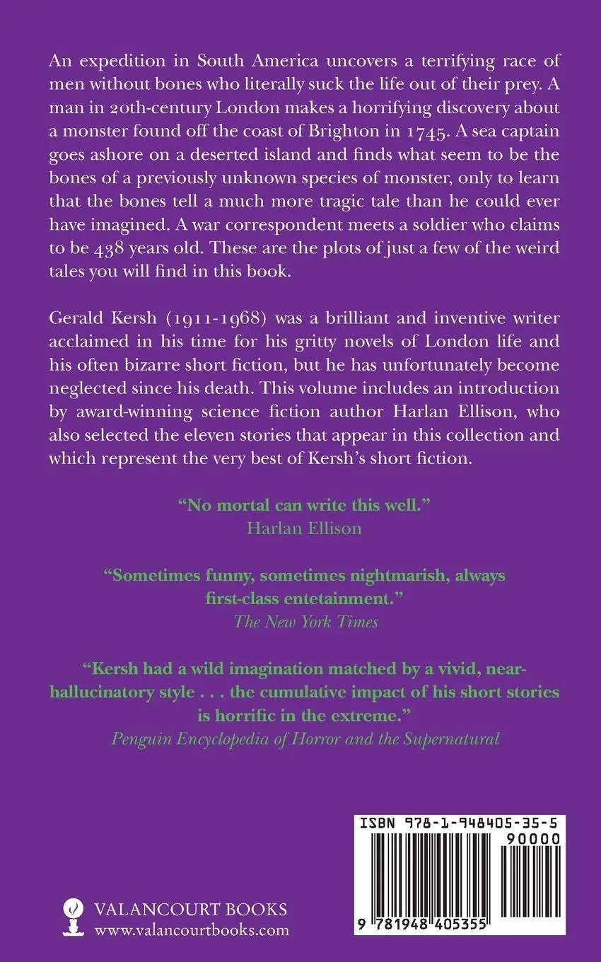 Rückseite: 9781948405355 | Nightshade and Damnations (Valancourt 20th Century Classics) | Kersh