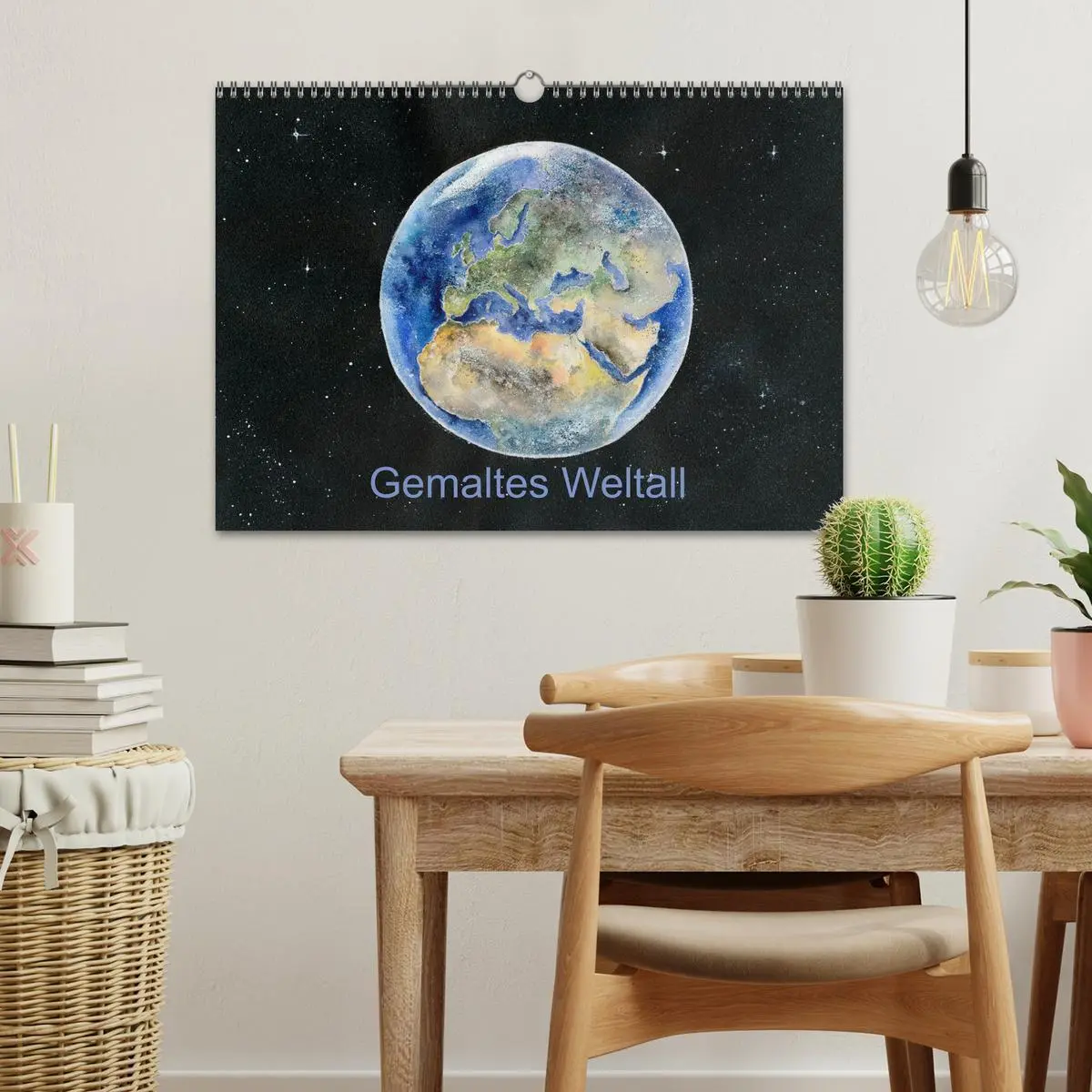 Bild: 9783457925355 | Gemaltes Weltall (Wandkalender 2026 DIN A3 quer), CALVENDO...