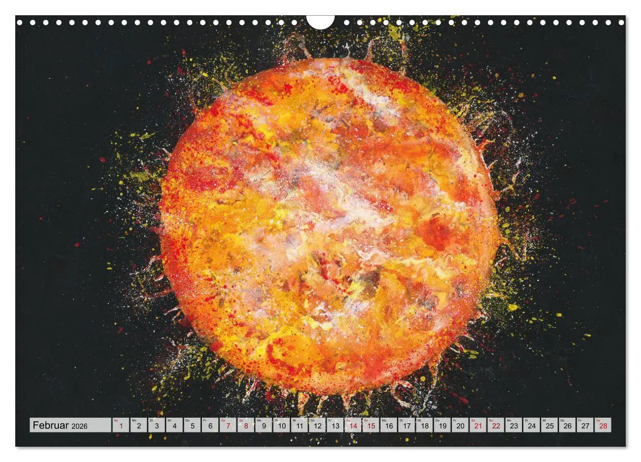 Bild: 9783457925355 | Gemaltes Weltall (Wandkalender 2026 DIN A3 quer), CALVENDO...
