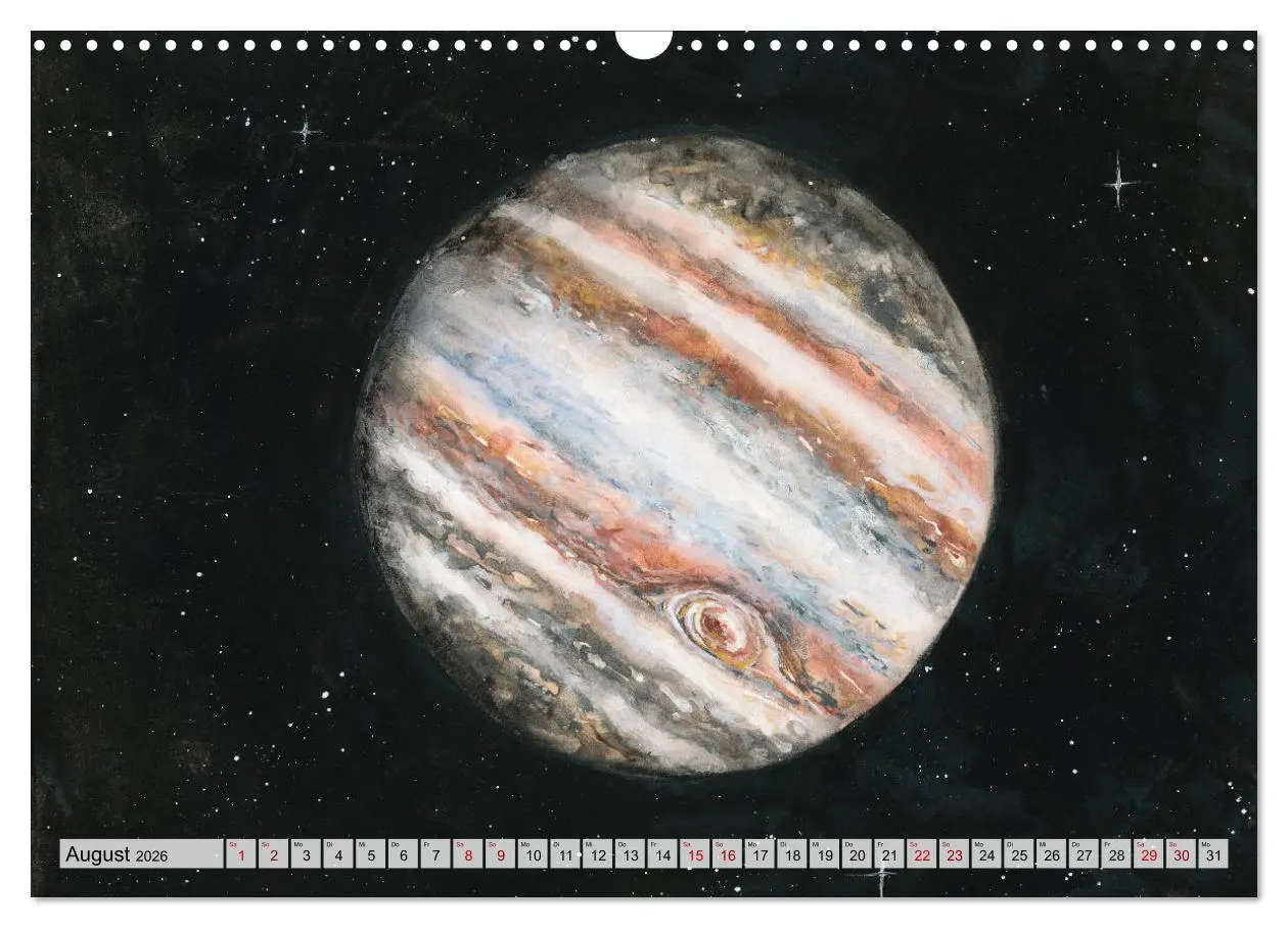 Bild: 9783457925355 | Gemaltes Weltall (Wandkalender 2026 DIN A3 quer), CALVENDO...