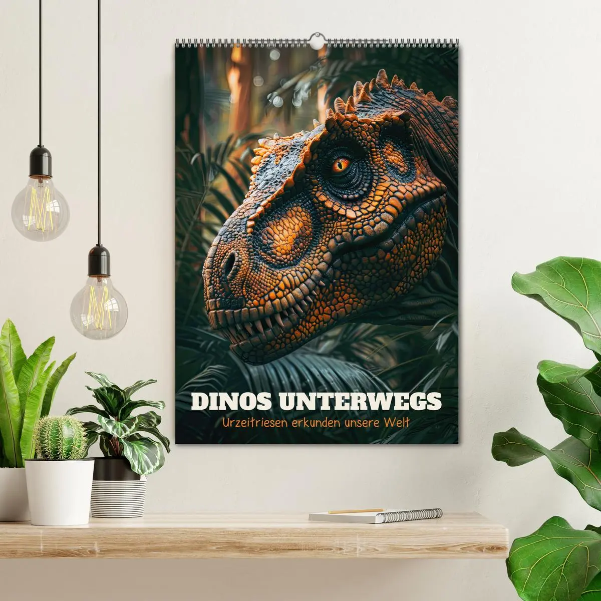 Bild: 9783516255355 | Dinos unterwegs: Urzeitriesen erkunden unsere Welt (Wandkalender...