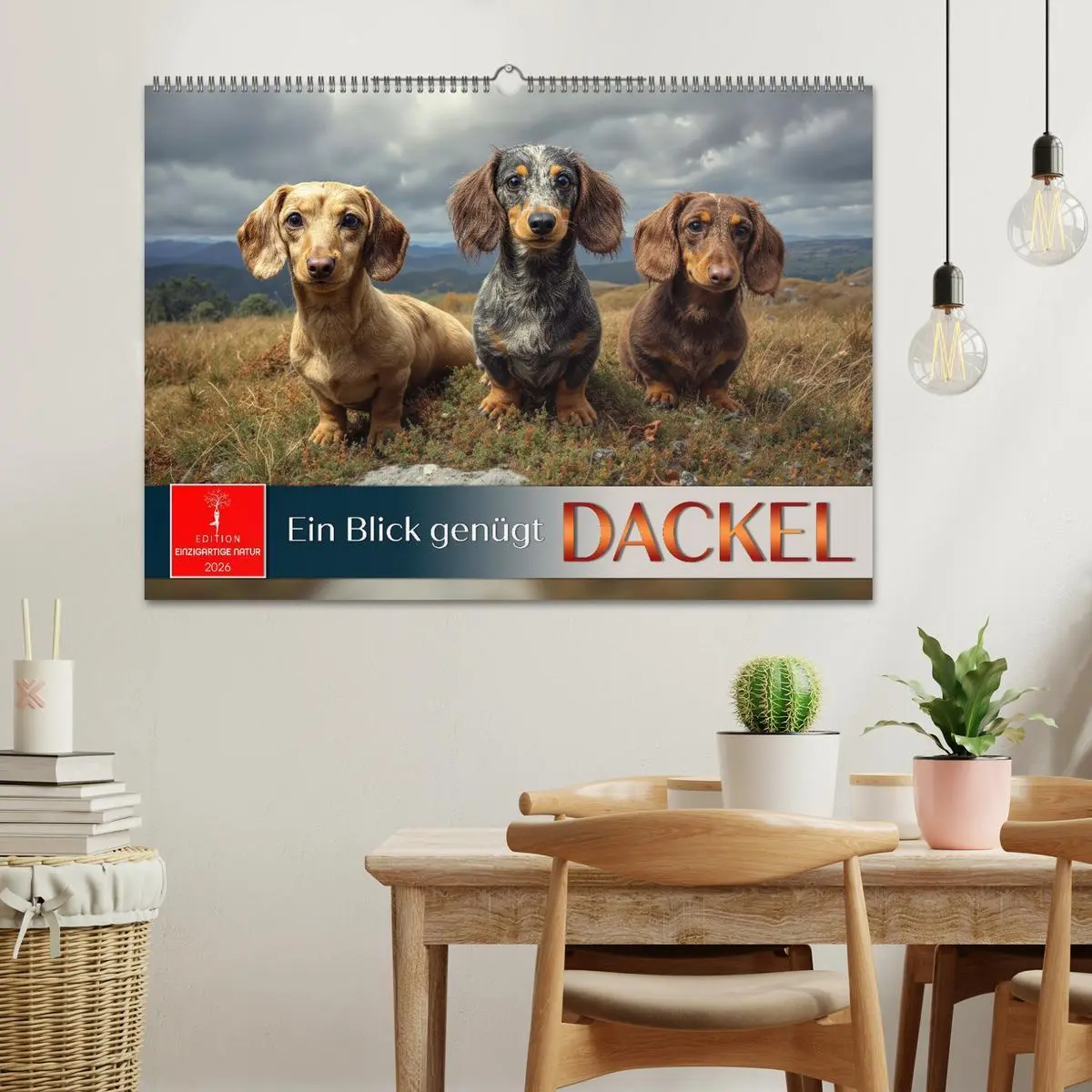 Bild: 9783516635355 | Dackel - ein Blick genügt (Wandkalender 2026 DIN A2 quer), CALVENDO...