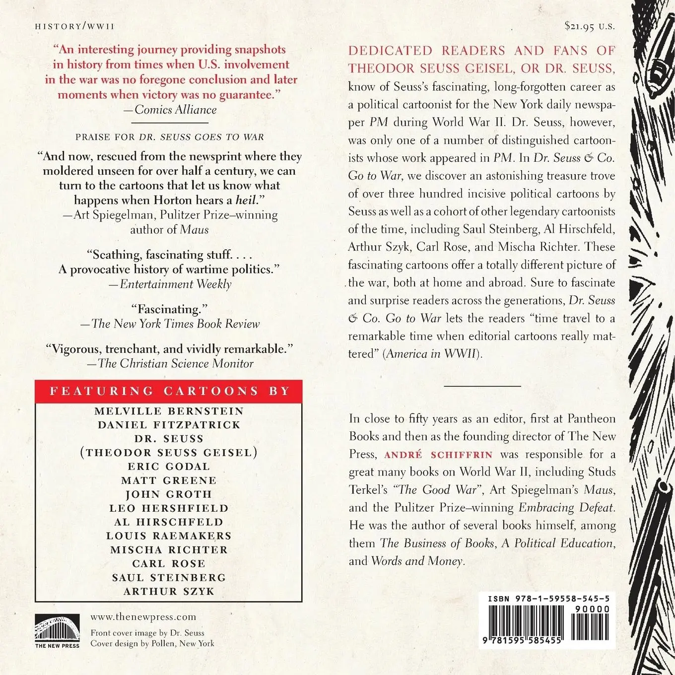 Rückseite: 9781595585455 | Dr. Seuss &amp; Co. Go to War | André Schiffrin | Taschenbuch | Englisch