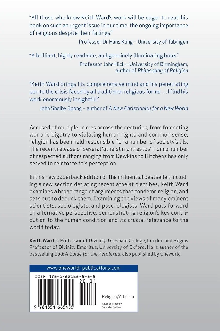 Rückseite: 9781851685455 | Case for Religion | Keith Ward | Taschenbuch | Kartoniert / Broschiert