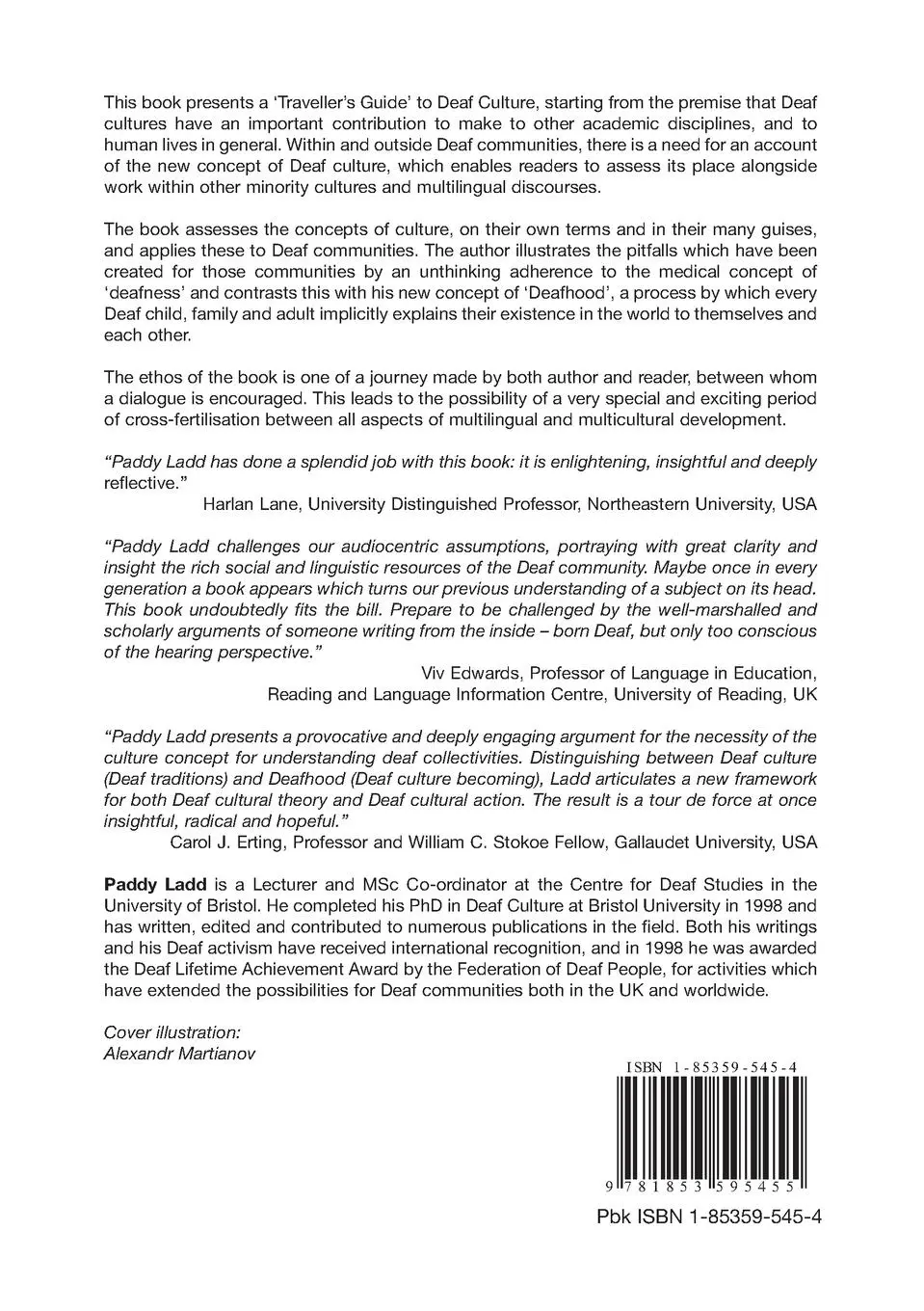 Rückseite: 9781853595455 | Understanding Deaf Culture | In Search of Deafhood | Paddy Ladd | Buch