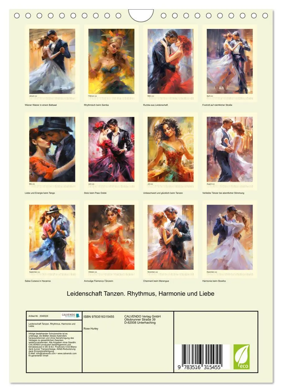 Bild: 9783516315455 | Leidenschaft Tanzen. Rhythmus, Harmonie und Liebe (Wandkalender...