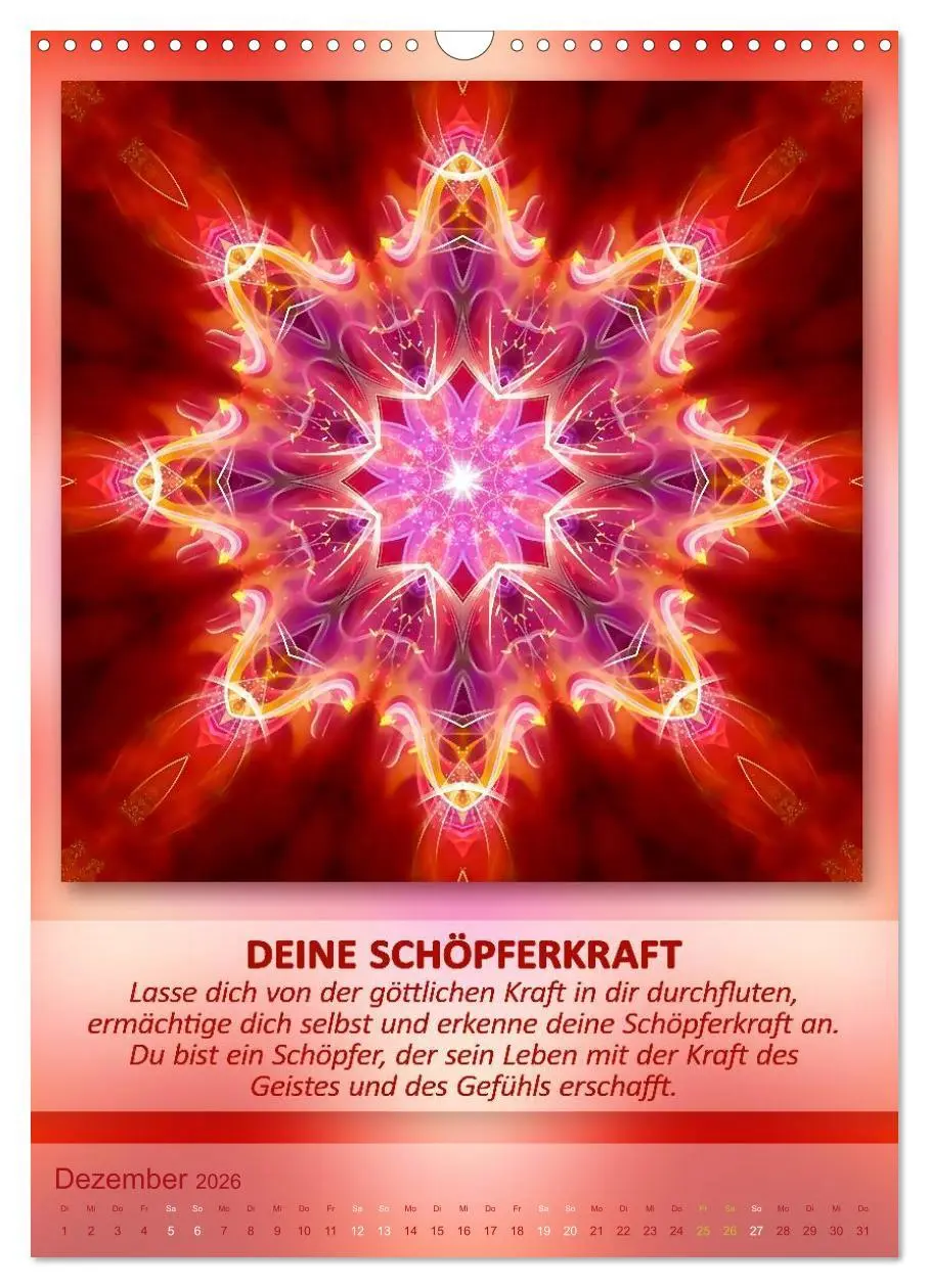 Bild: 9783516485455 | Light Energy Mandalas - Kalender - Vol. 1 (Wandkalender 2026 DIN A3...
