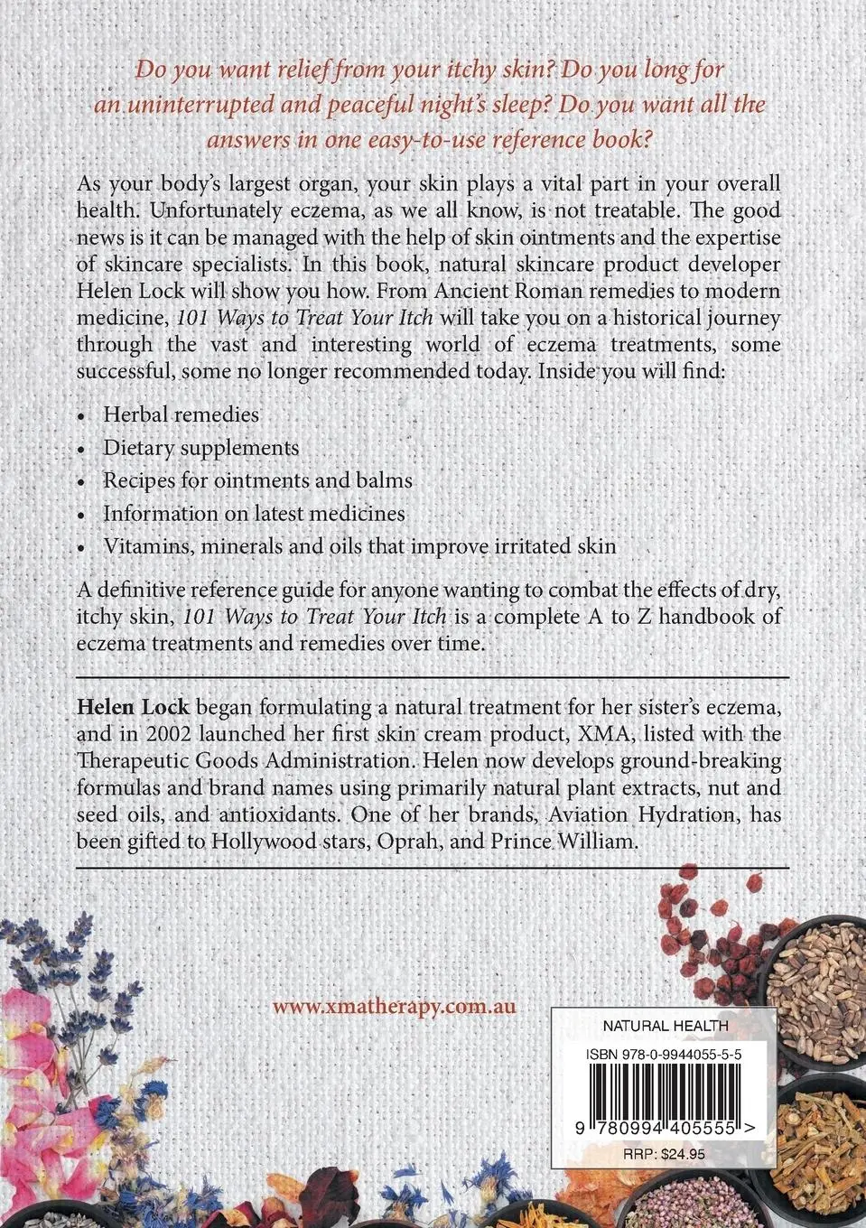 Rückseite: 9780994405555 | 101 Ways to Treat Your Itch | Helen Lock | Taschenbuch | Englisch