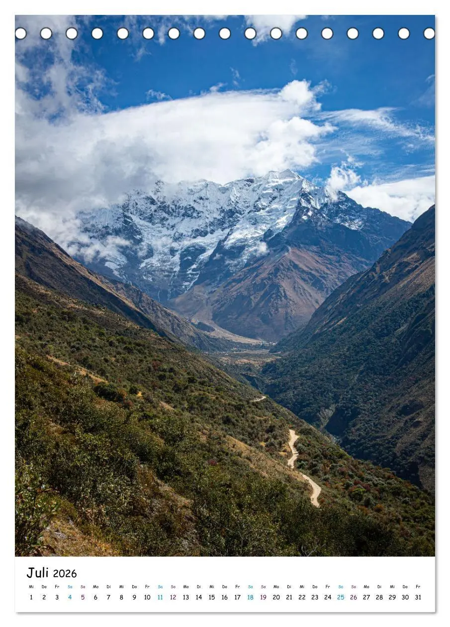 Bild: 9783516305555 | Peru in Südamerika (Tischkalender 2026 DIN A5 hoch), CALVENDO...