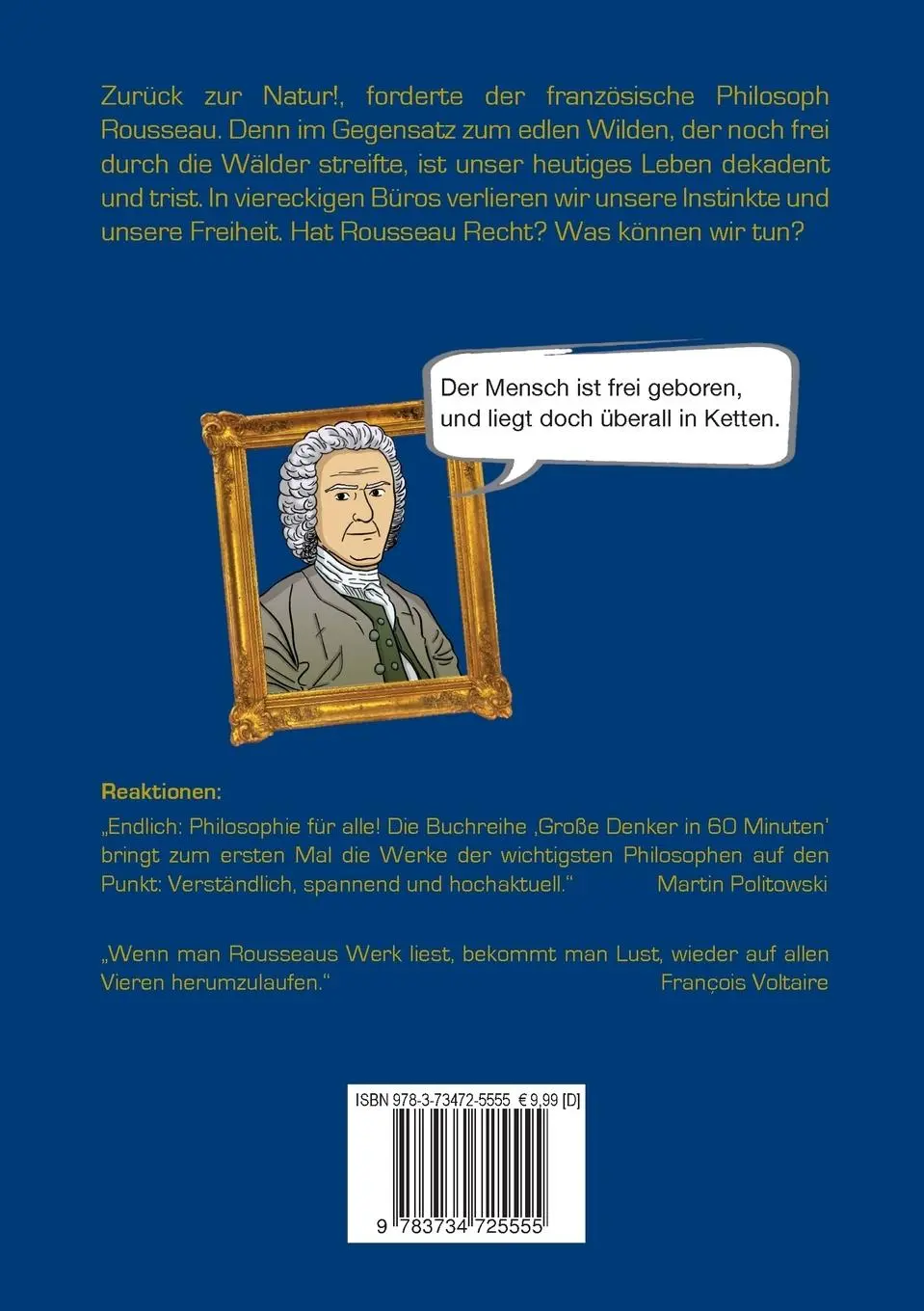 Rückseite: 9783734725555 | Rousseau in 60 Minuten | Walther Ziegler | Taschenbuch | 112 S. | 2015