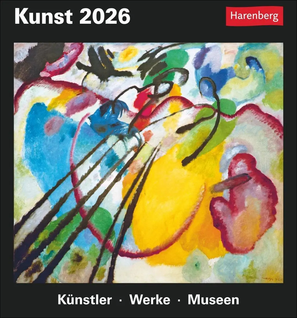 Cover: 9783840035555 | Kunst Tagesabreißkalender 2026 - Kulturkalender - Künstler, Werke,...