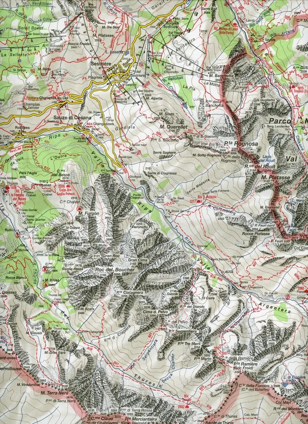 Bild: 9788896455555 | IGC Italien 1 : 50 000 Wanderkarte 01 Valli di Susa, Chisone e...