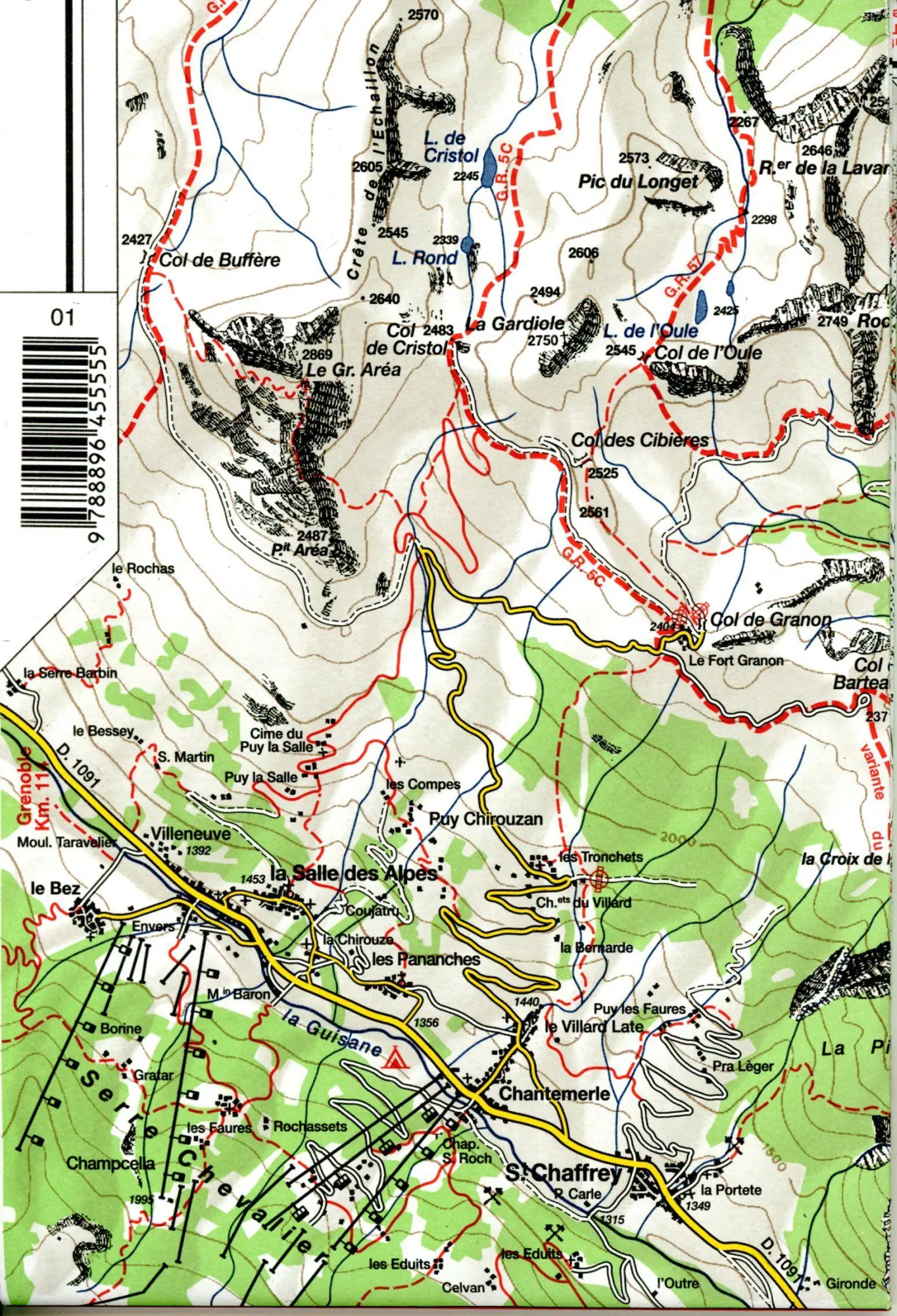 Bild: 9788896455555 | IGC Italien 1 : 50 000 Wanderkarte 01 Valli di Susa, Chisone e...