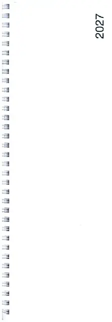 Cover: 4003273795655 | Querterminbuch Mod. Sequenz 2027, 297×105 mm, Karton, weiß | Kalender