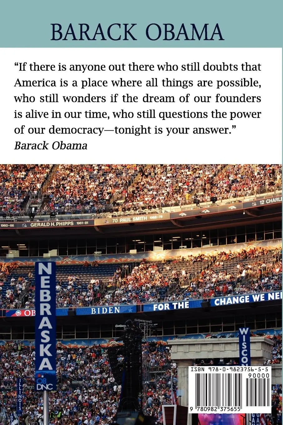 Rückseite: 9780982375655 | Words That Changed A Nation | Barack Obama | Taschenbuch | Englisch