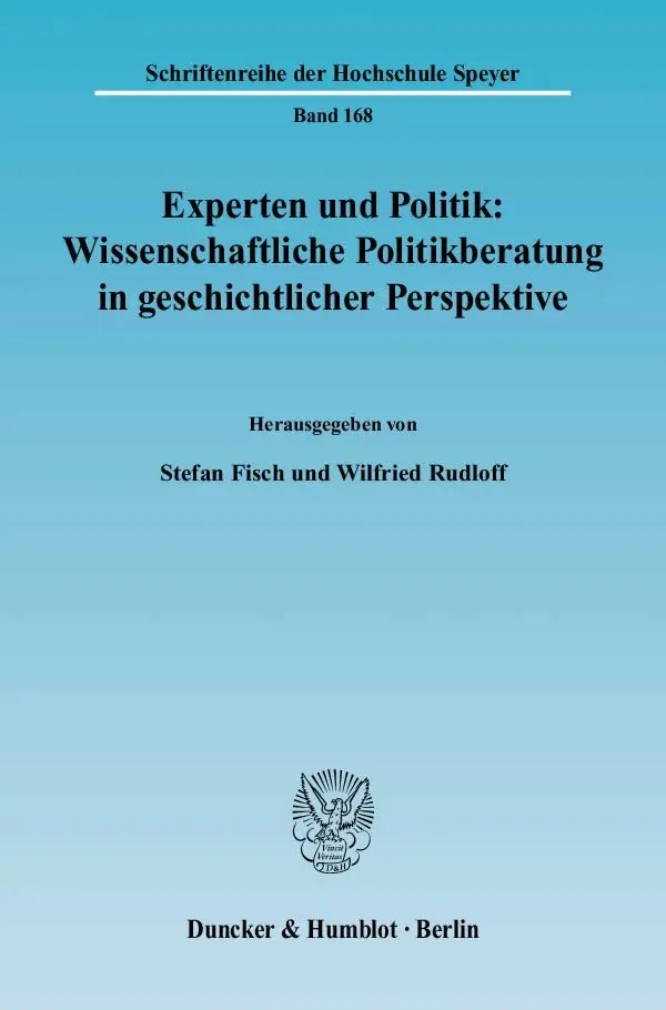 Cover: 9783428115655 | Experten und Politik: Wissenschaftliche Politikberatung in...