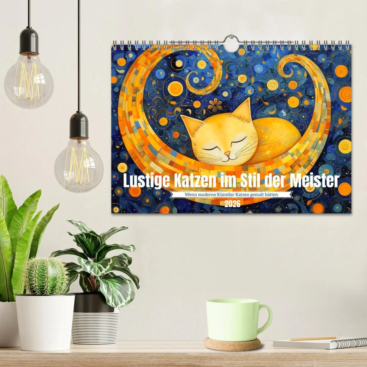 Bild: 9783457375655 | Lustige Katzen im Stil der Meister (Wandkalender 2026 DIN A4 quer),...