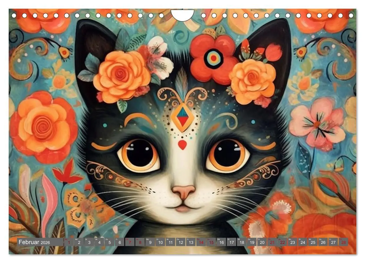 Bild: 9783457375655 | Lustige Katzen im Stil der Meister (Wandkalender 2026 DIN A4 quer),...