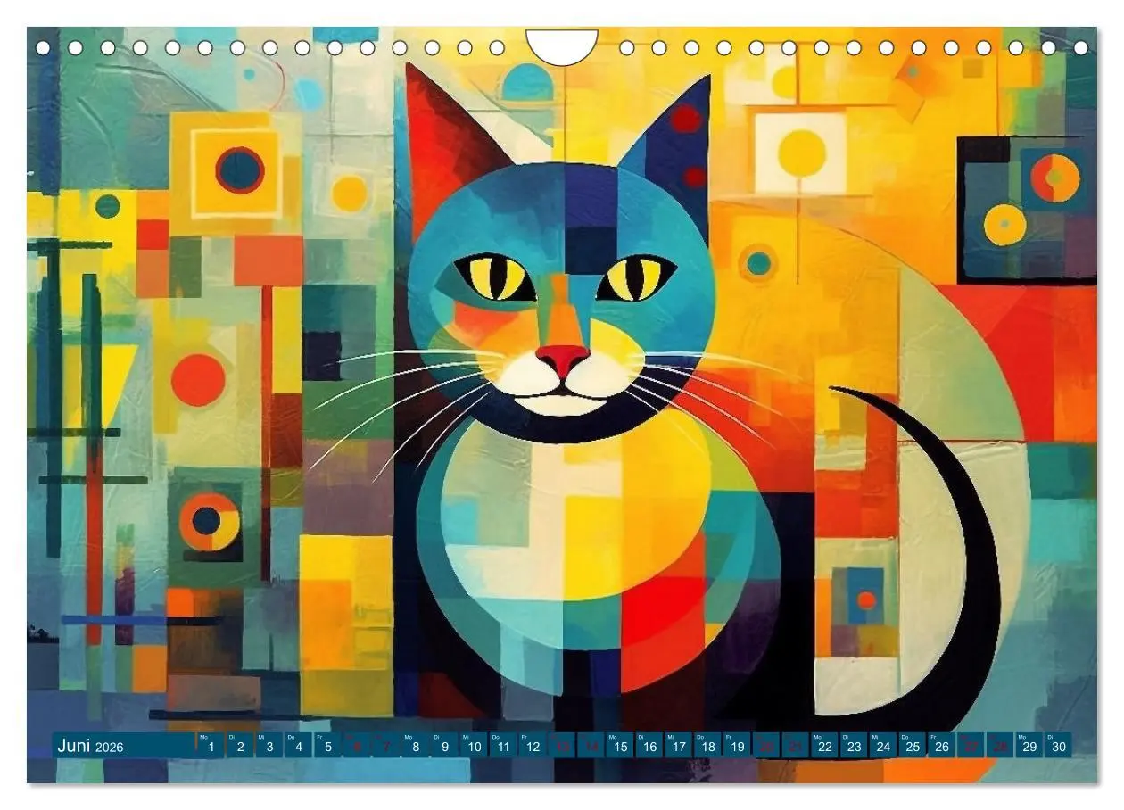 Bild: 9783457375655 | Lustige Katzen im Stil der Meister (Wandkalender 2026 DIN A4 quer),...