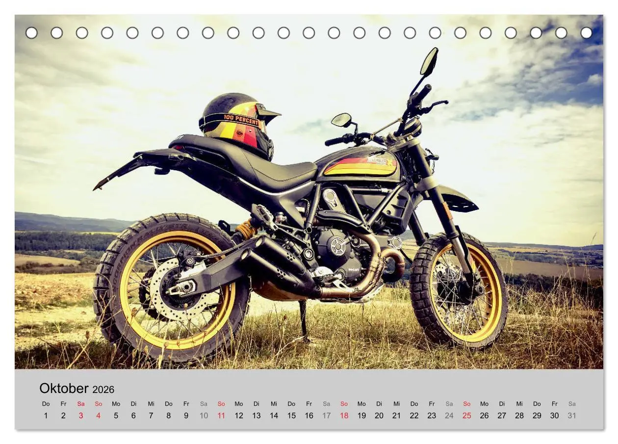 Bild: 9783457675755 | Scrambler Motorräder mit Stil (Tischkalender 2026 DIN A5 quer),...