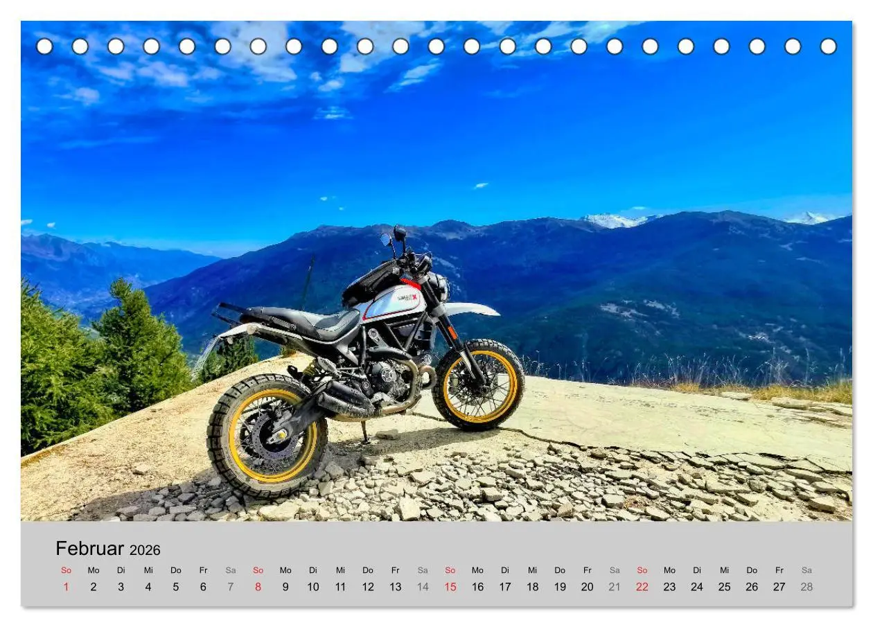Bild: 9783457675755 | Scrambler Motorräder mit Stil (Tischkalender 2026 DIN A5 quer),...
