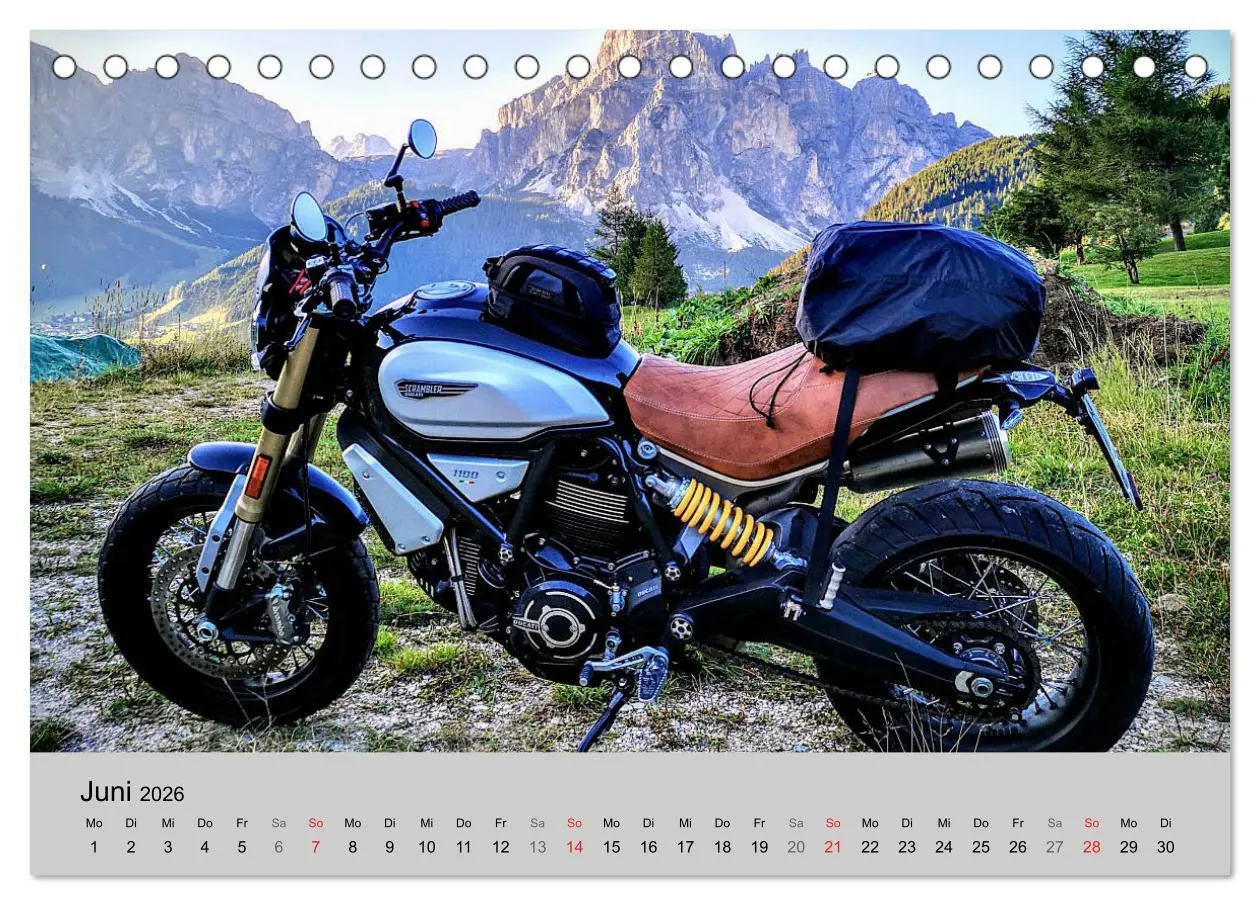Bild: 9783457675755 | Scrambler Motorräder mit Stil (Tischkalender 2026 DIN A5 quer),...