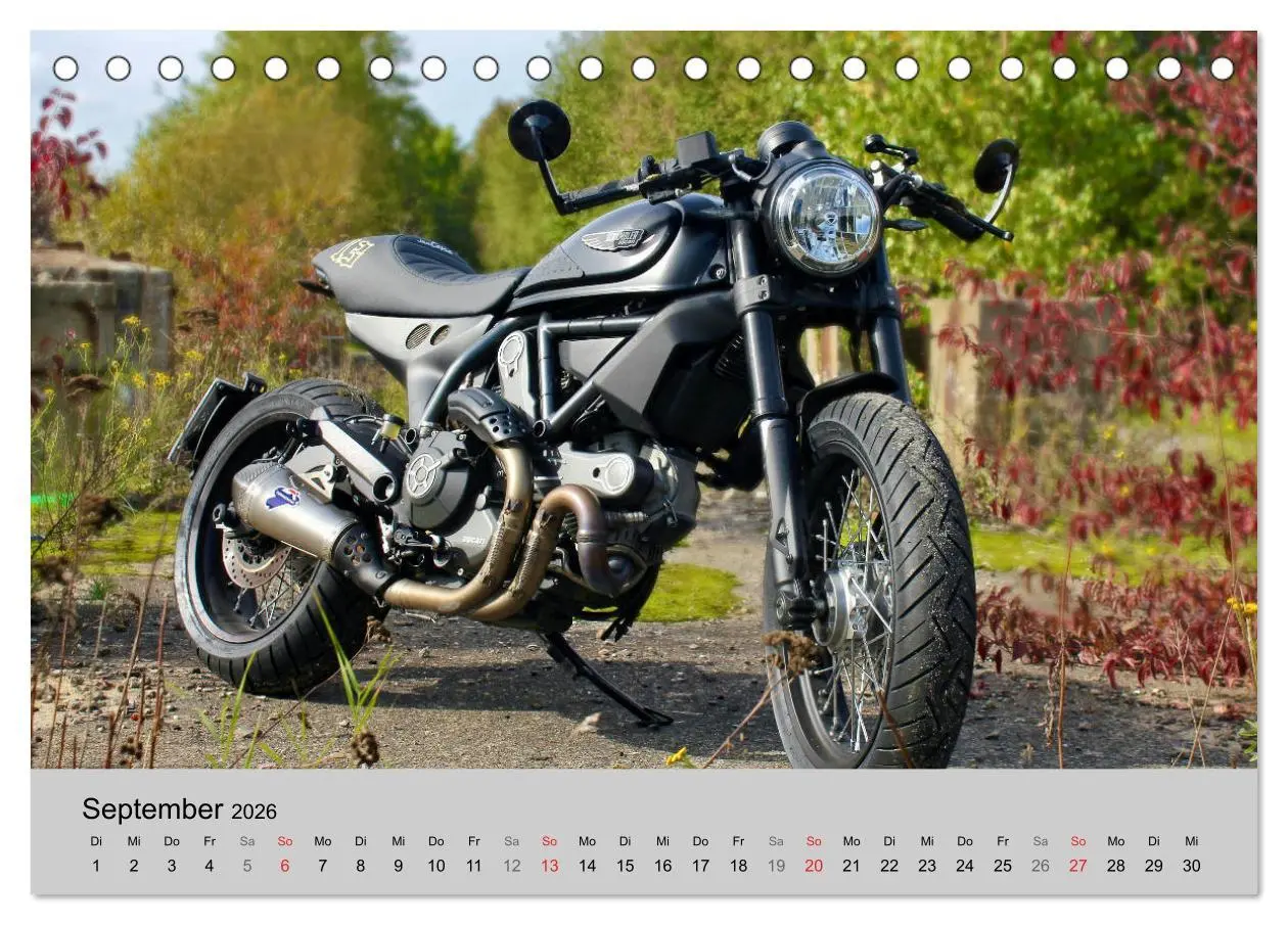 Bild: 9783457675755 | Scrambler Motorräder mit Stil (Tischkalender 2026 DIN A5 quer),...